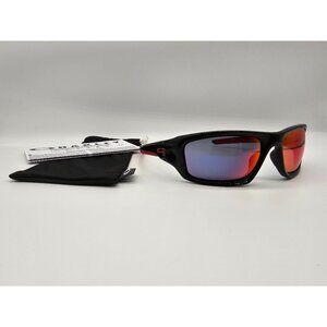 Oakley Valve Sunglasses Polished Black Frame Red Iridium Lens